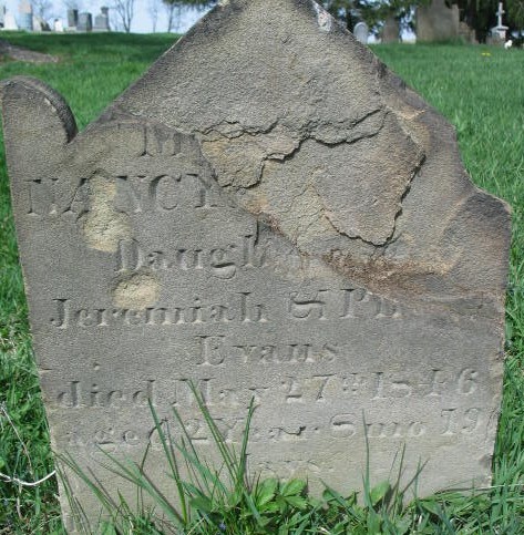 Nancy Evans tombstone